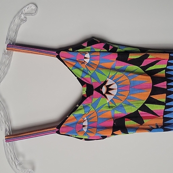 Mara Hoffman Bodycon XS Maxi Dress Long Backless Column Shakti Mosaic Sexy Print - Picture 5 of 16